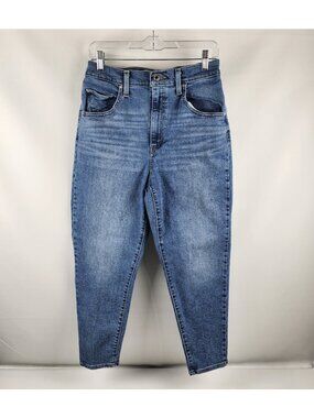 Levis Jeans Womens 29x26 Blue Silvertab Mom Denim